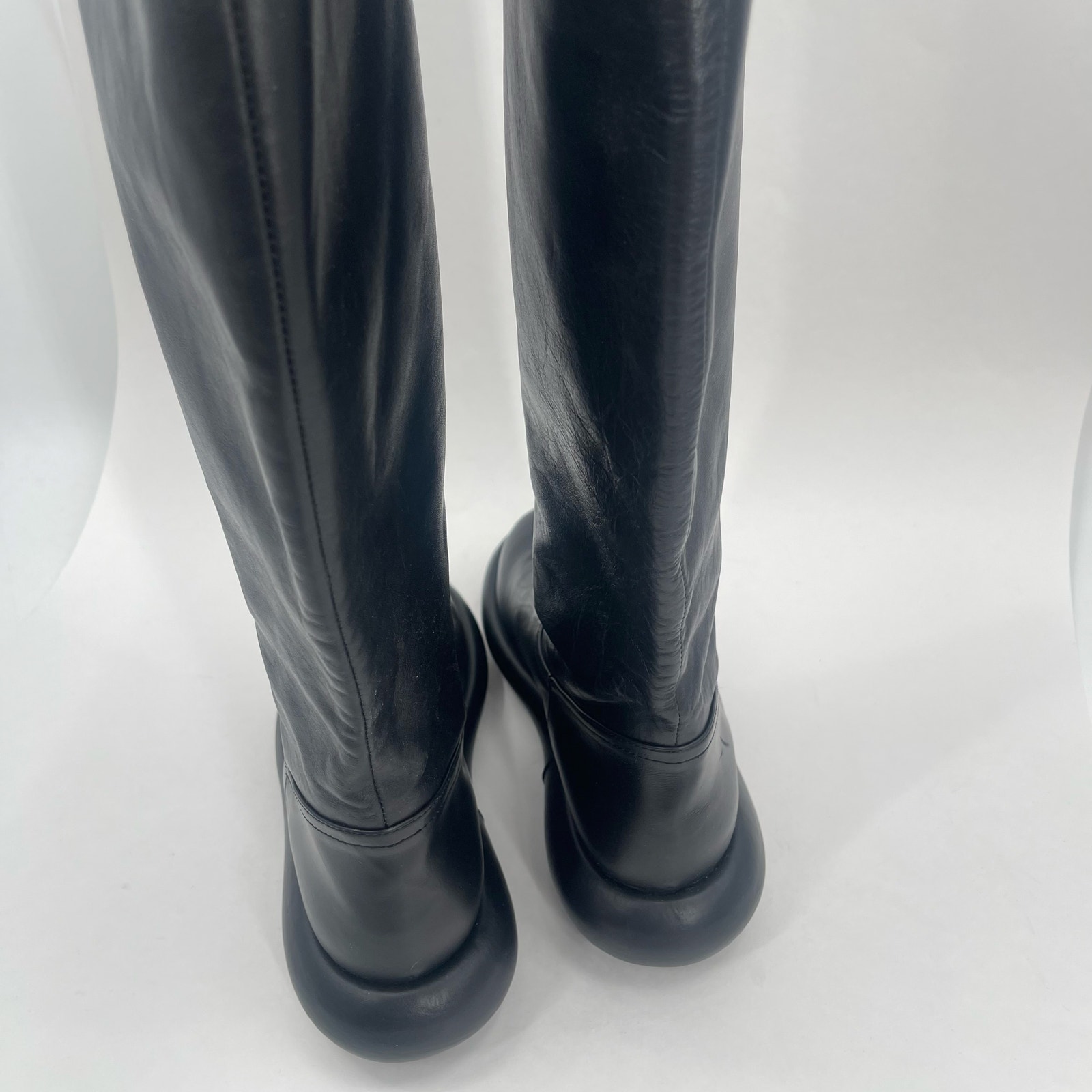 Paloma Barcelo Boots Size 37 (Us 6-6.5) Black Paneled Leather Spain Designer — image 7 of 8